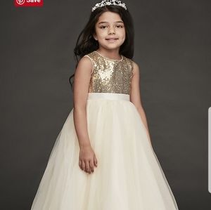 Ivory flower girl dress